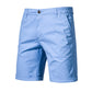 Men's Casual Solid Color Slim Fit Straight Shorts - Enfance-Heureuse
