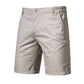 Men's Casual Solid Color Slim Fit Straight Shorts - Enfance-Heureuse