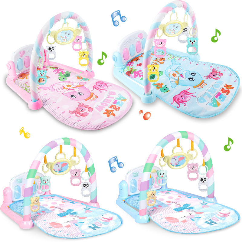 Explosive Baby Pedal Piano Toy Baby Music Fitness Frame - Enfance-Heureuse