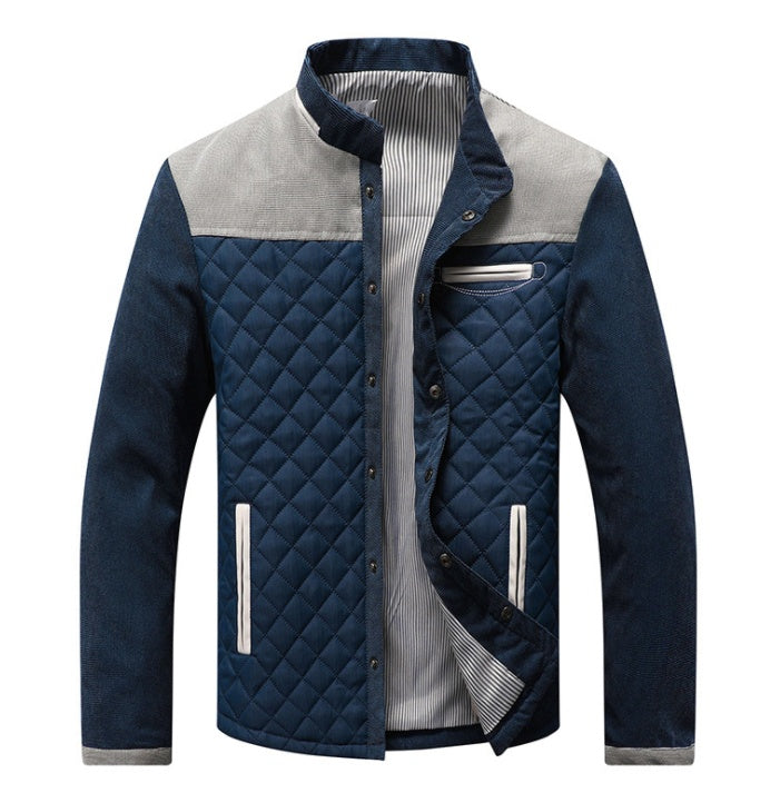 Spring Autumn New Men's Casual Jackets Solid Men Patchwork Slim Fit Coats Male Tracksuit Mens Sportswear Men - Enfance-Heureuse