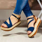 Platform Sandals Hollow Buckle Women's Shoes - Enfance-Heureuse