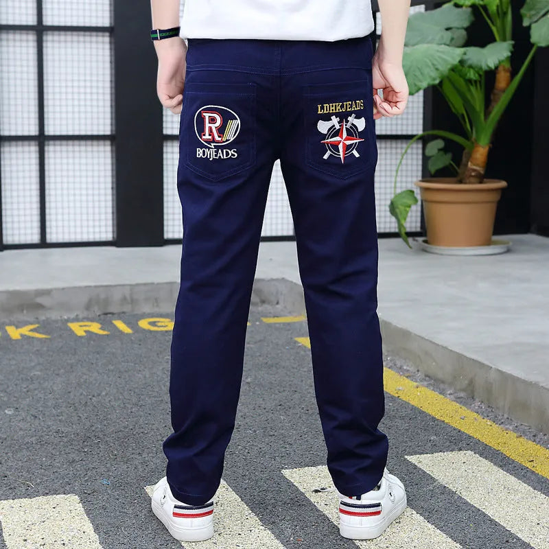 Boys' Casual Pants Spring And Autumn Cotton Trousers - Enfance-Heureuse