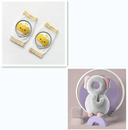 Bébé Genouillères de Bande Dessinée Accessoires Poupée Coudières Bébé D'apprentissage Ensemble - Enfance-Heureuse