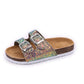 One-word Cork Sandals And Slippers Tide Girls Beach Shoes Anti-slip - Enfance-Heureuse