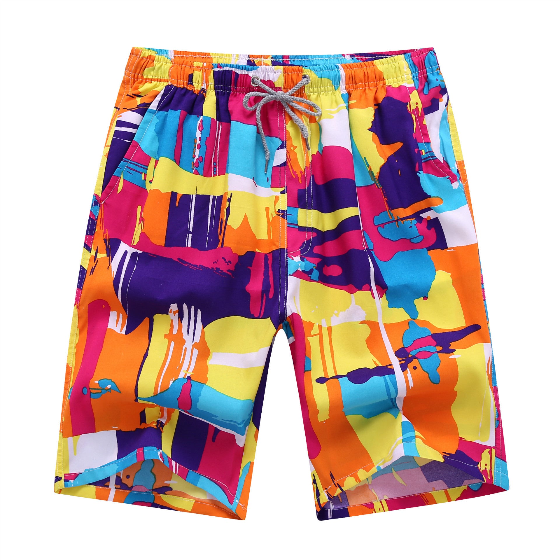 Mens Swim Trunks Quick Dry Swim Shorts with Mesh Lining Funny Swimwear - Enfance-Heureuse