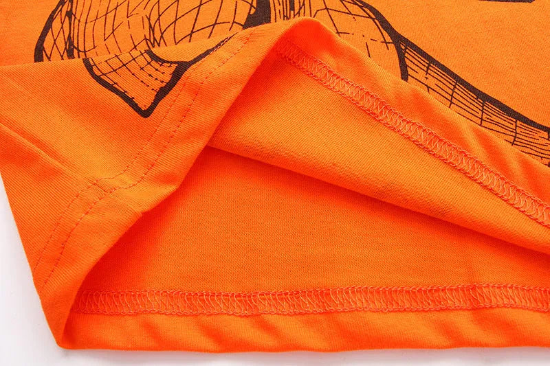 Round Neck Cotton Short-sleeved Children's T-shirt - Enfance-Heureuse