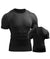 Mens Muscle Hooded Hoodies Short Sleeve T-shirt Sports GYM Slim Fit Tops Blouse - Enfance-Heureuse