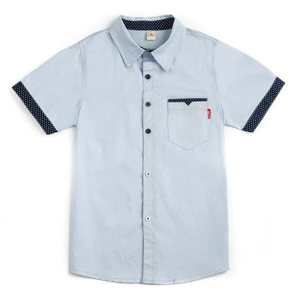 Children'S Polka Dot Short-Sleeved Shirt - Enfance-Heureuse