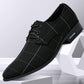Mens Shoes Men Dress Shoes Leather Breathable Leisure Business Canvas Formal Shoes - Enfance-Heureuse