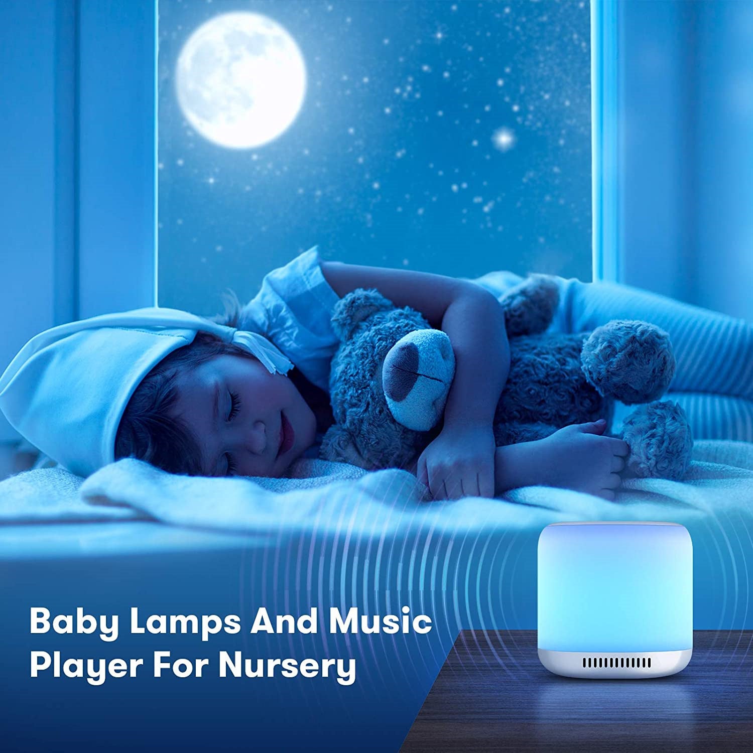 White Noise Sleep Aid Baby Colorful Lights - Enfance-Heureuse