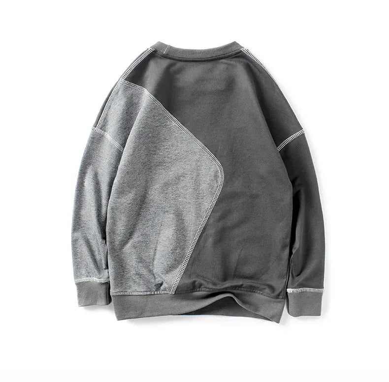 Contrasting stitching pullover boys sweater - Enfance-Heureuse