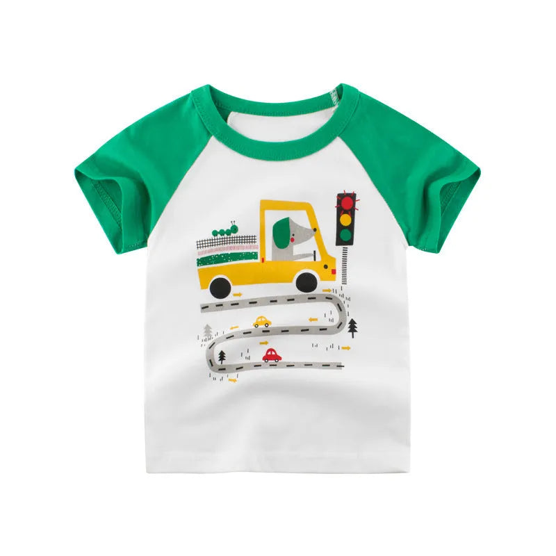 Korean children's short sleeve T-shirt - Enfance-Heureuse
