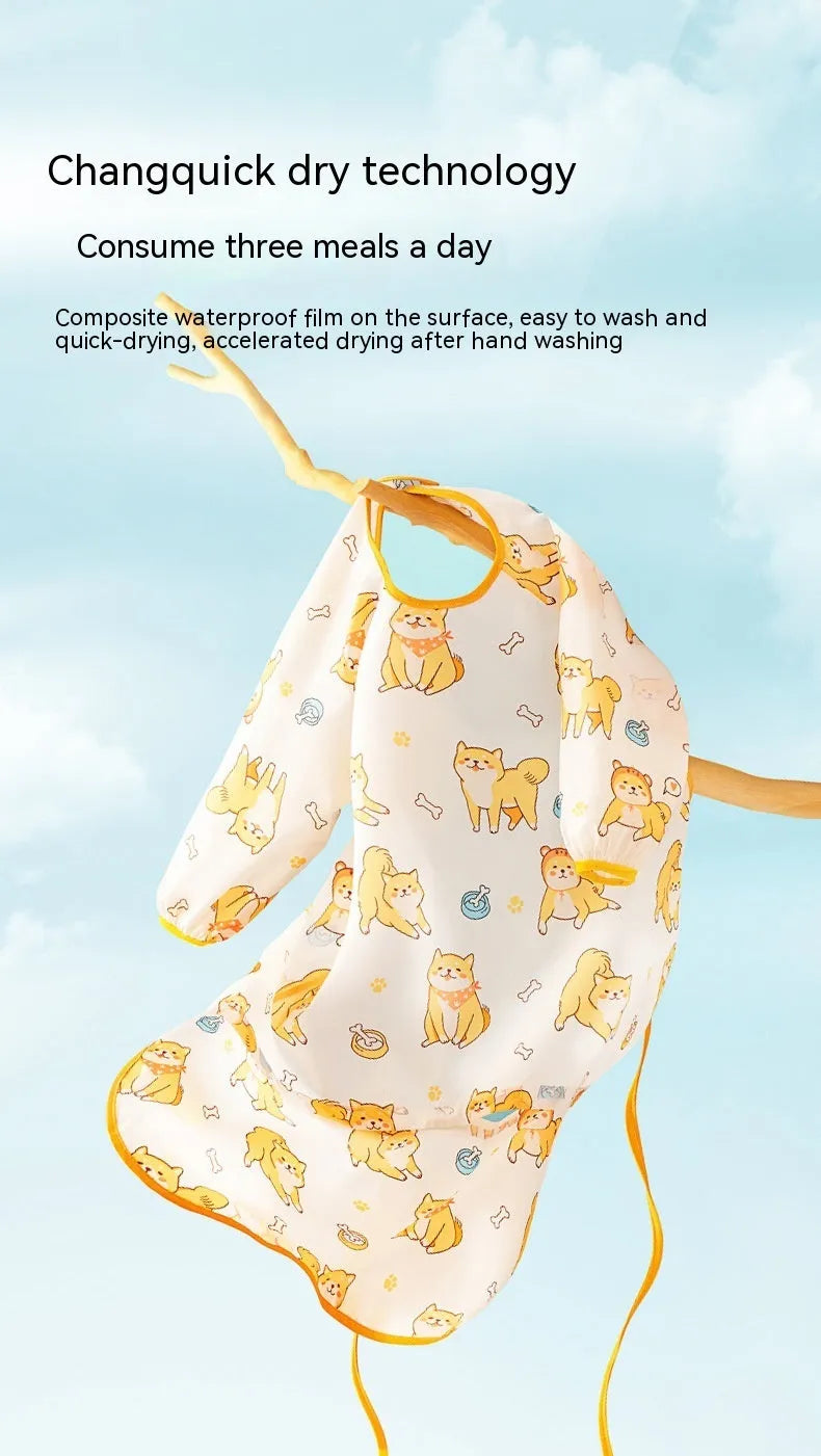 Dining Chair Overclothes Baby Eating Bib Water And Dirt Resistant Baby Food Apron Detachable - Enfance-Heureuse