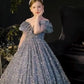Big Children Children's Sequined Princess Dress Western Style Catwalk Costumes Winter