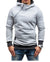 Brand Hoodie Oblique Zipper Solid Color Hoodies Men Fashion Tracksuit Male Sweatshirt Hoody Mens - Enfance-Heureuse