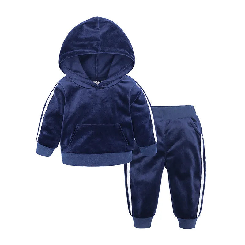 Twin ensemble de enfants de velours - Enfance-Heureuse