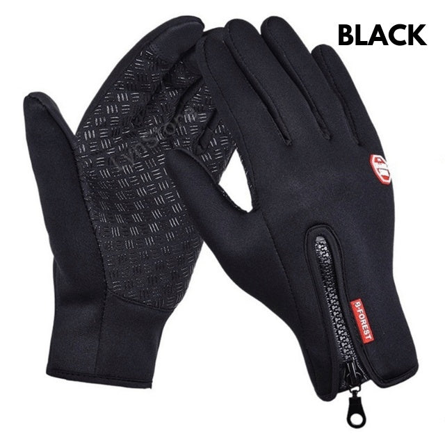 Winter Gloves Touch Screen Riding Motorcycle Sliding Waterproof Sports Gloves With Fleece - Enfance-Heureuse