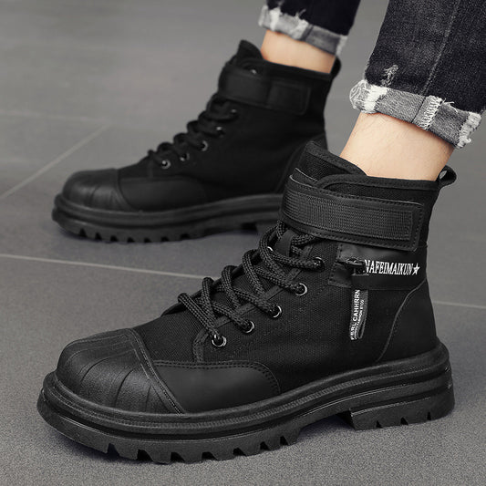 Shell Toe Thick Bottom Work Shoes Men's Boots - Enfance-Heureuse