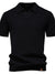 Men's Classic Textured Short Sleeve Polo Shirt - Enfance-Heureuse