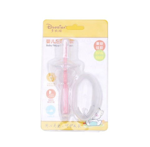 Silicone Baby Toothbrush Kids Teether Training Tool Clear Massager - Enfance-Heureuse