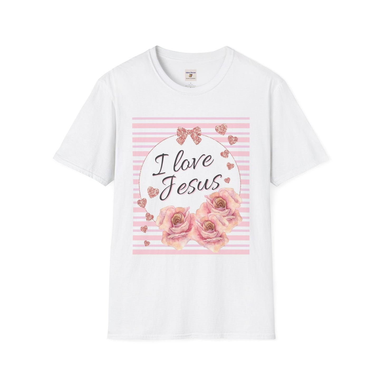 I Love Jesus Floral Unisex T-Shirt - Enfance-Heureuse