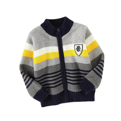 Pull polaire Veste en coton Cardigan pour enfants Tricots Garçons Pur coton