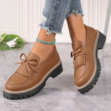 Fashion Buckle Loafers For Women British Style Height-increasing Thick-soled Casual Shoes - Enfance-Heureuse