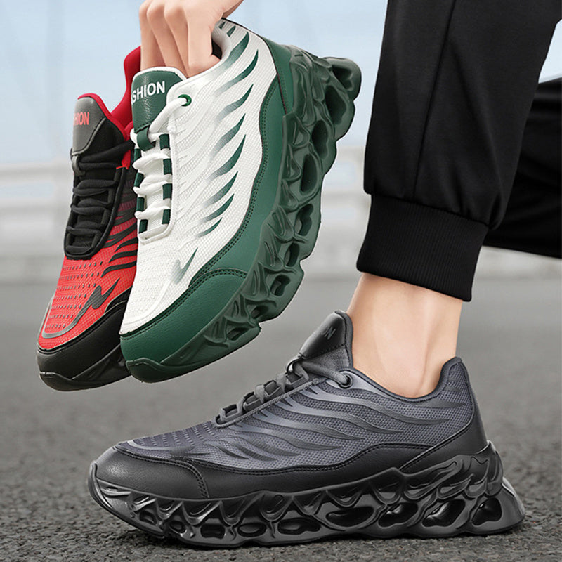 Men's Lace-up Sneakers Thick-soled Daddy Vulcanized Shoes Outdoor Running Sports Casual Shoes - Enfance-Heureuse
