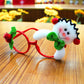 Christmas glasses frame Christmas party supplies Christmas gifts Christmas decorations glasses Santa glasses - Enfance-Heureuse