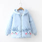 Hooded thick warm cotton padded jacket - Enfance-Heureuse