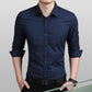Chemise à manches longues pour homme, coupe slim, grande taille, imprimé pois, FGT 