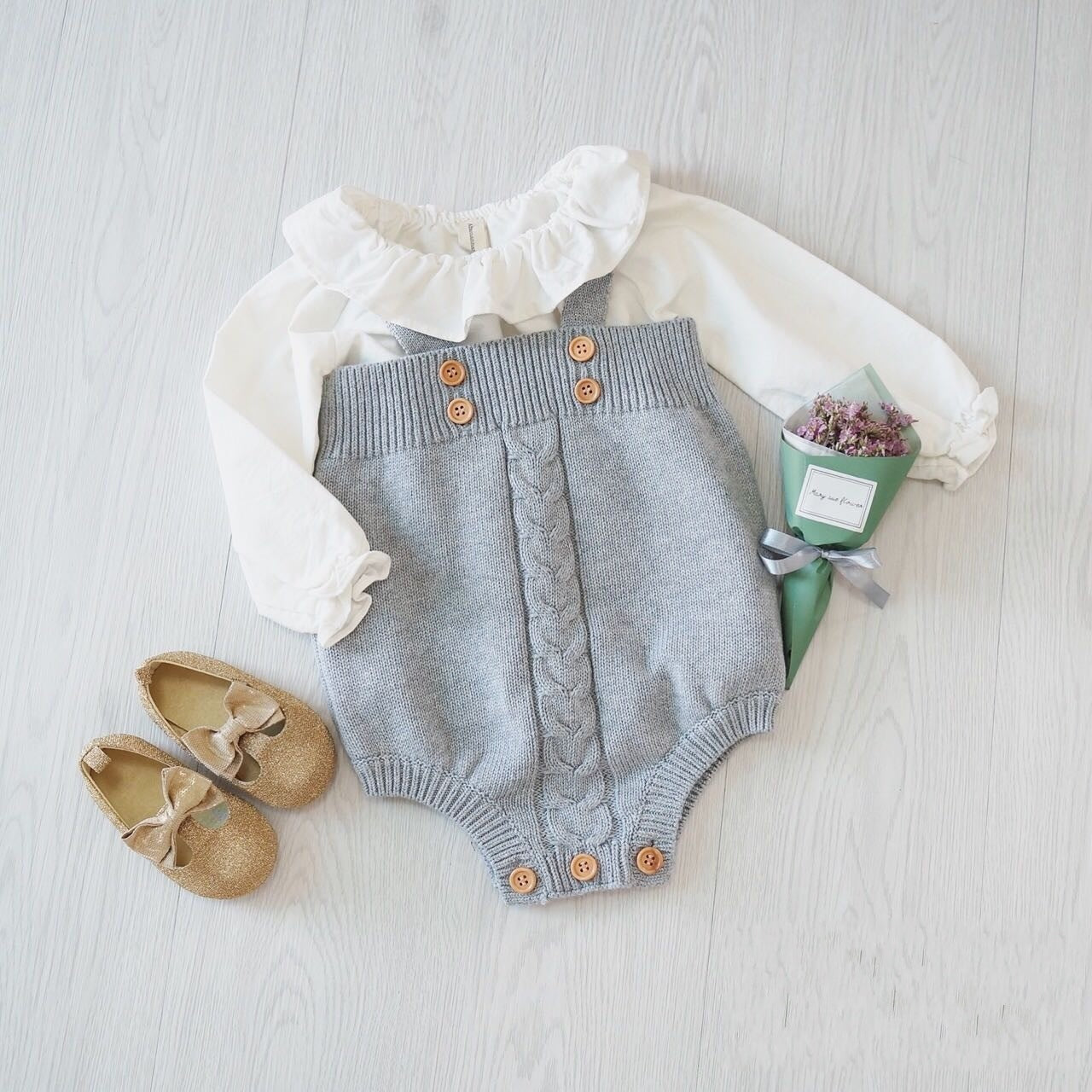 Knitted baby onesies - Enfance-Heureuse