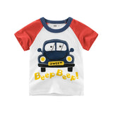 Summer boy cartoon short sleeve t-shirt - Enfance-Heureuse