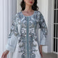 Women's Printed Long Sleeved Robe Dress - Soft And Elastic - Enfance-Heureuse