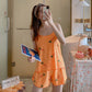 Women's Fashion Simple Camisole Homewear Pajamas Two-piece Set - Enfance-Heureuse
