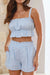 Ruffled Square Neck Cami and Shorts Set - Enfance-Heureuse