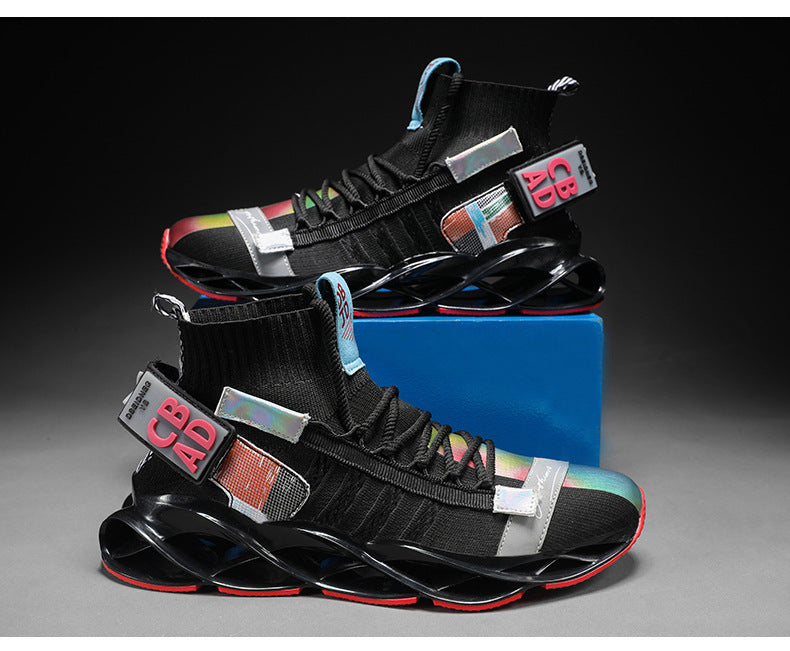 Good Quality Hollow Cushioning Damping Sport Shoes Mens Athletic Jogging Sneakers - Enfance-Heureuse