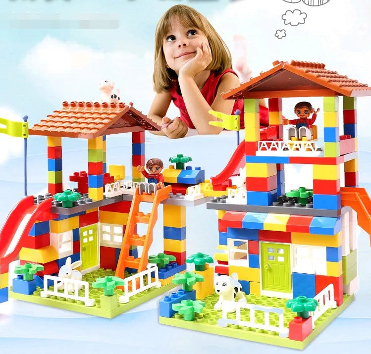 Enfants puzzle de blocs de construction, garçons et filles, ville bébé, enfants de jouets, jouets de la petite enfance - Enfance-Heureuse