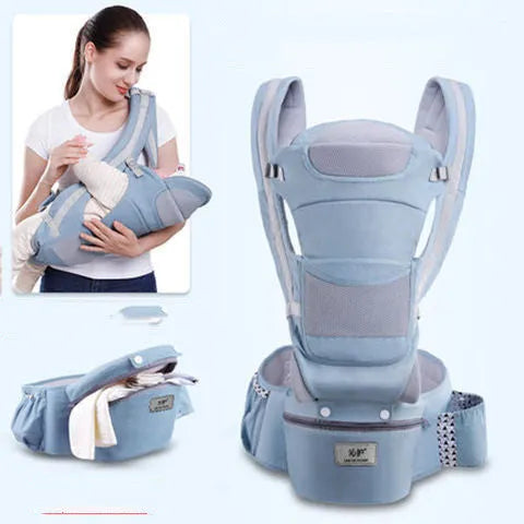 Ergonomique Porte-Bébé Infantile Bébé Siège Pour Hanche Hipseat Transporteur 3 Dans 1 Avant Face Ergonomique Kangourou Bébé Wrap Sling - Enfance-Heureuse