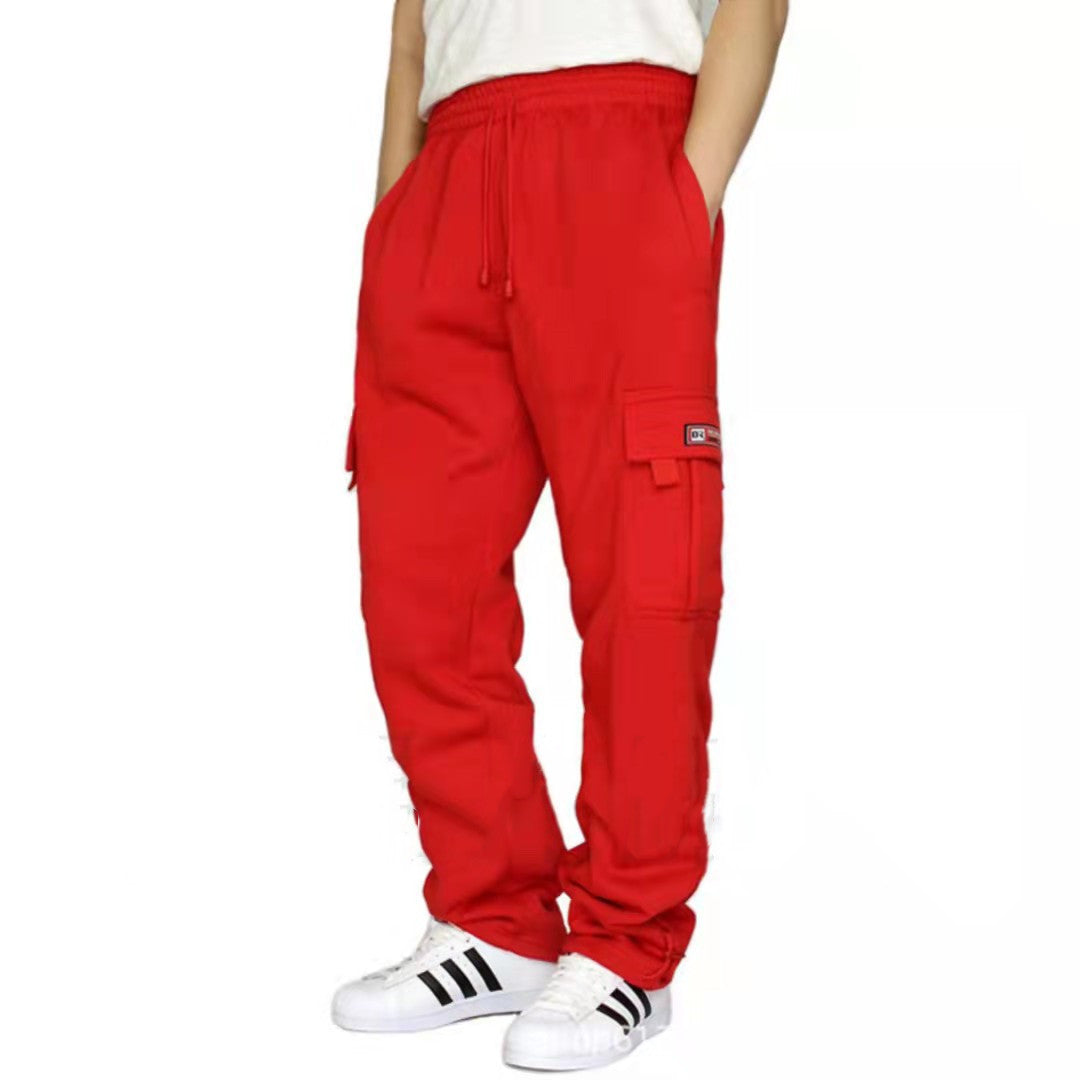 Men Pants Sweatpants Stretch Elastic Waist Jogger Sports Pants Drawstring Trousers Fashion Mens Clothing - Enfance-Heureuse