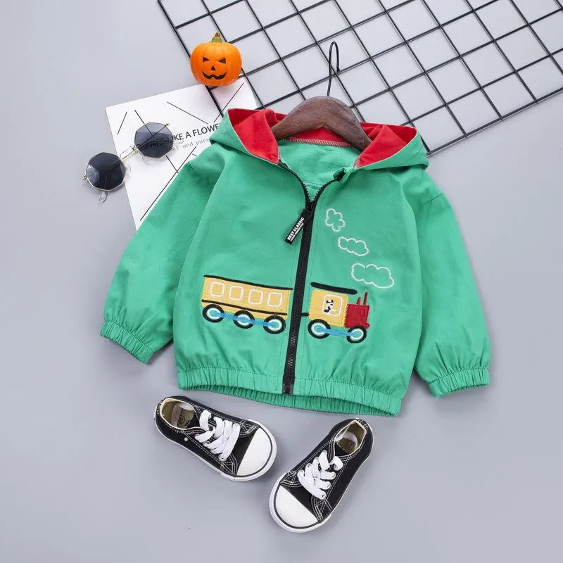 Cartoon train jacket - Enfance-Heureuse