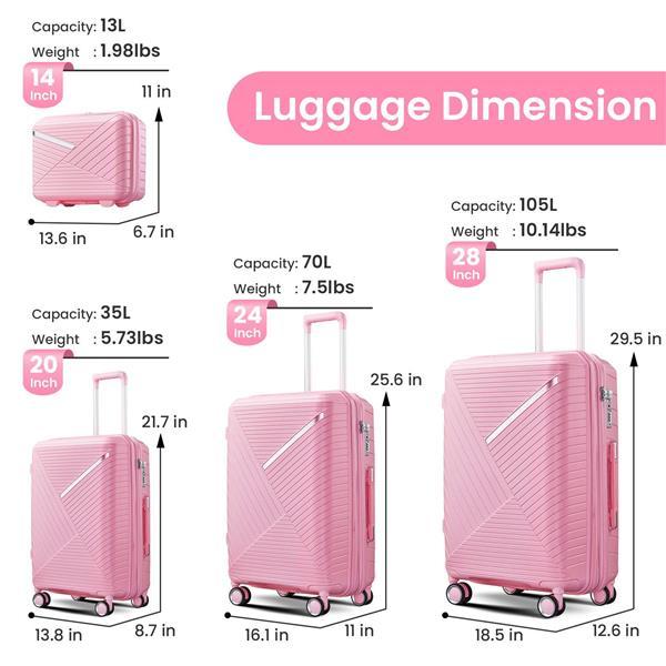 Luggage Set 4-piece Set - Enfance-Heureuse