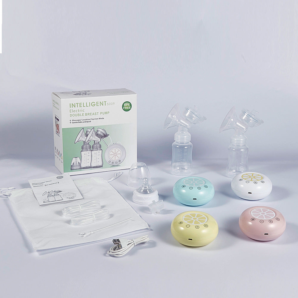 USB plug-in bilateral breast pump, electric breast pump, automatic breast pump - Enfance-Heureuse