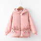 Hooded thick warm cotton padded jacket - Enfance-Heureuse
