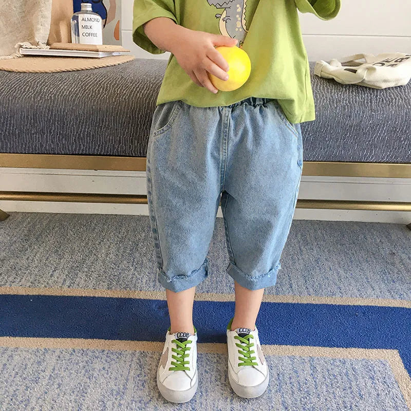 Children's cropped jeans - Enfance-Heureuse