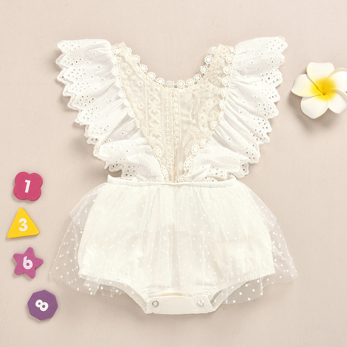 Lace baby jumpsuit - Enfance-Heureuse