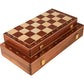 Chess Solid Wood Set Large Children's Wooden Folding Chessboard - Enfance-Heureuse