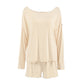 Modal Pajamas Long Sleeve Shorts Two-piece Set - Enfance-Heureuse