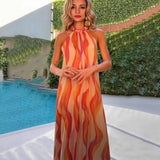 Elegant And Comfortable Halter Dress Women's