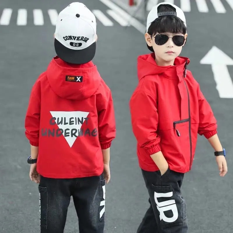 Simple And Creative Boys' Casual Jacket - Enfance-Heureuse
